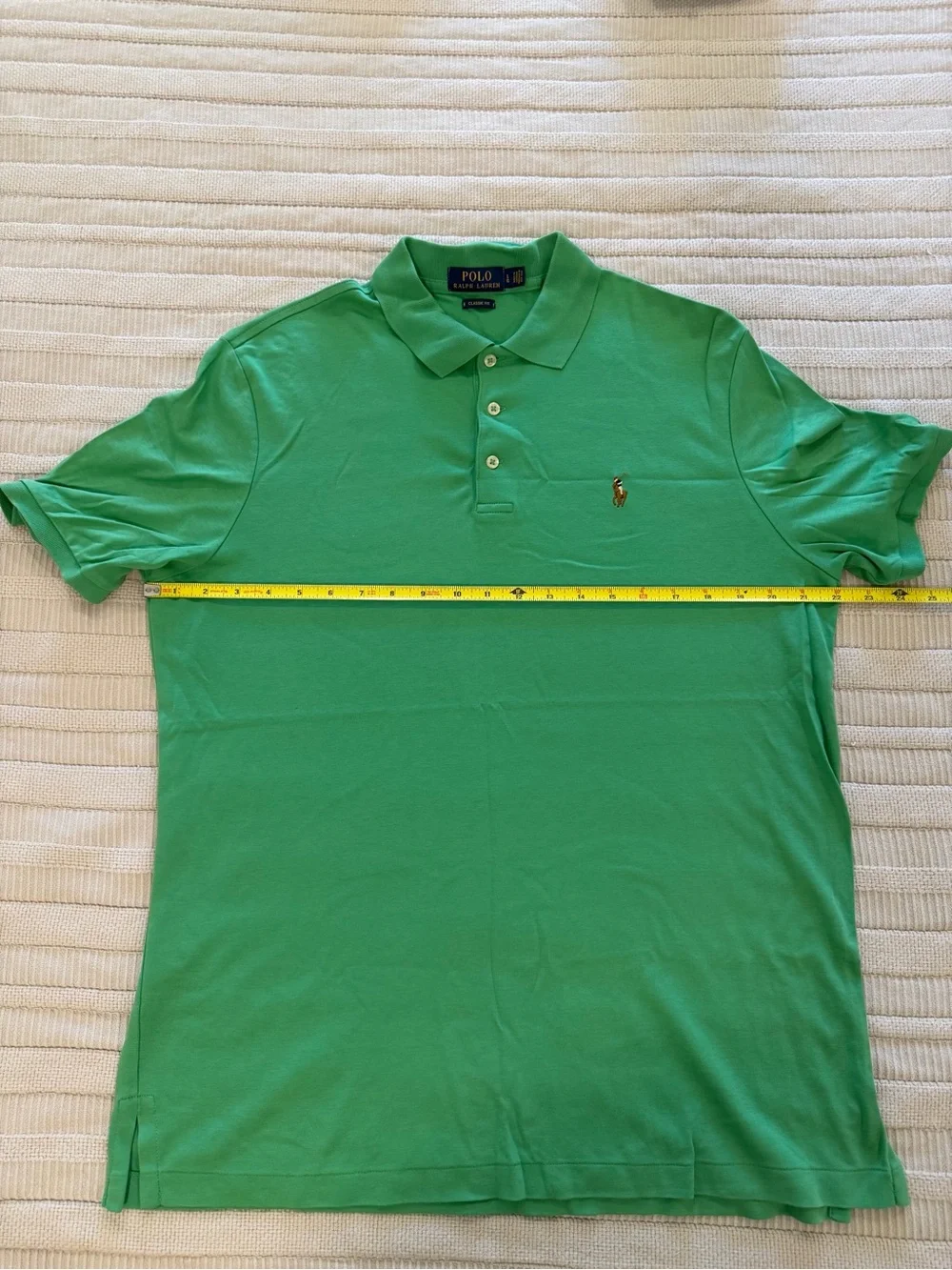 Ralph Lauren Green Polo Shirt with Embroidered Pony